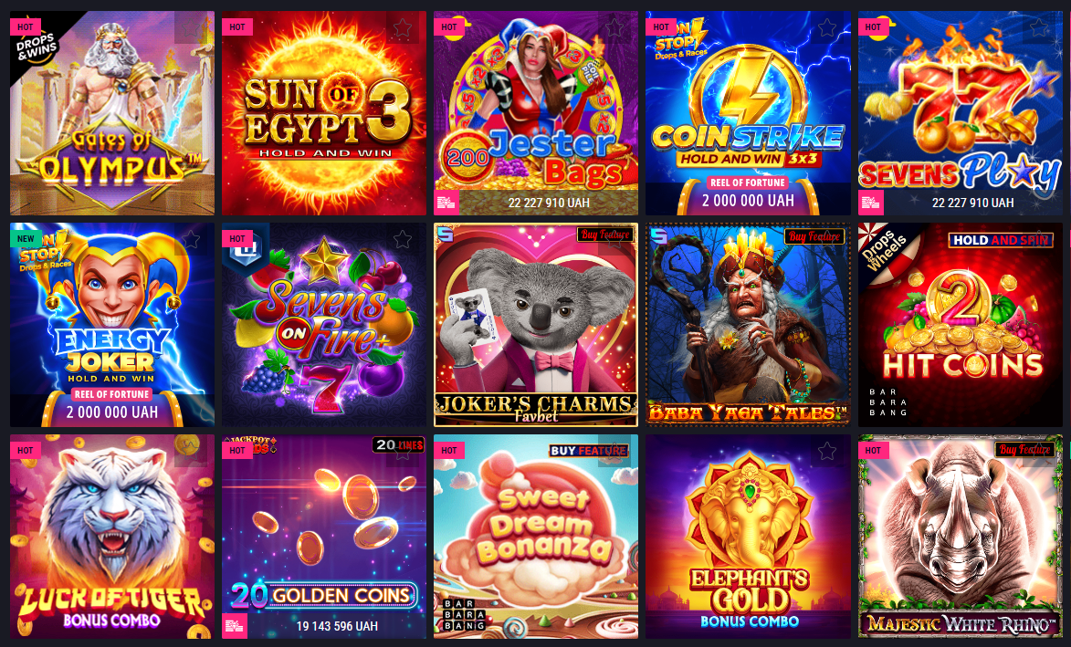 Favbet Casino Україна: Найкращі Ігри та Бонуси